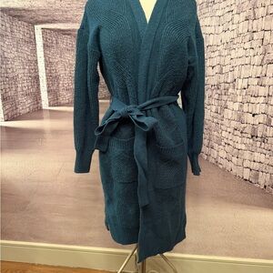 Nine West Teal Knit Sweater